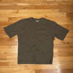 Olive Green UNIQLO Airism Oversized T-Shirt